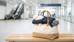 子連れ外出がラクになる ヘアゴム1本でバッグに上着を留める簡単ワザ