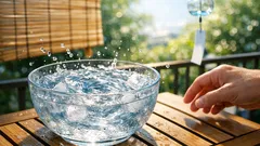 ぬるい飲み物を30秒で冷やすコツ ペットボトルや缶を氷水で回すだけ