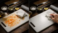 まな板の汚れが落ちないときに試したい簡単対策 色移りも魚の臭いもすっきり