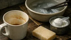 マグカップの茶渋をすっきり落とす方法と、ためないための簡単ケア