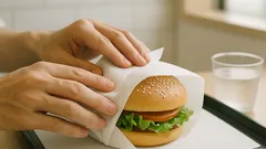 大きいハンバーガーが崩れない食べ方は紙ナプキンで決まる簡単5手順