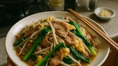 フライパンひとつで満足おかず：もやし×豚肉×卵のこく旨中華炒め