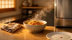 電子レンジ掃除はパスタを温めた直後がラク 汚れが落ちやすいついで掃除のコツ