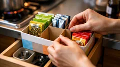 ティッシュ箱で小袋収納を解決する引き出し仕切りボックスの作り方