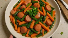 切って炒めるだけ—ウインナーとミックス野菜のコンソメ炒め、あと一品にちょうどいい