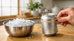 缶ビールをすぐ冷やすなら氷と塩 約1分で冷え方が変わる簡単テク